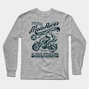 Flat Track Moto Racer Ultimate Speedracing Long Sleeve T-Shirt